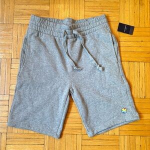 NWT Lucky Brand Gender Neutral Pride Clover Fleece Shorts Grey Size XS